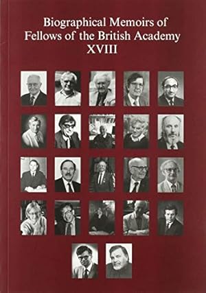 Seller image for Biographical Memoirs of Fellows of the British Academy, XVIII [Soft Cover ] for sale by booksXpress