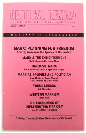 Seller image for Critical Review, A Journal of Books and Ideas, Volume 2, Number 4: Marxism Vs. Liberalism for sale by PsychoBabel & Skoob Books