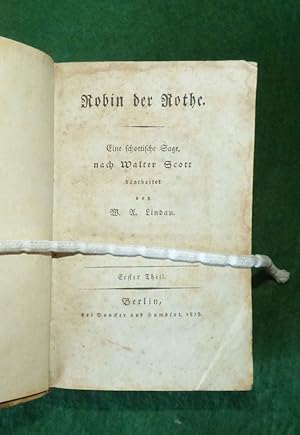 Imagen del vendedor de ROBIN DER ROTHE Ein schottische Sage (1, 2, 3 Band) a la venta por Portman Rare Books