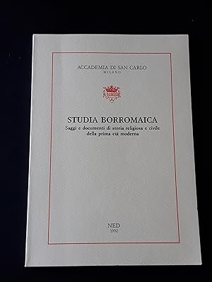 AA. VV. Studia borromaica. NED (Nuove Edizioni Duomo). 1992 - I