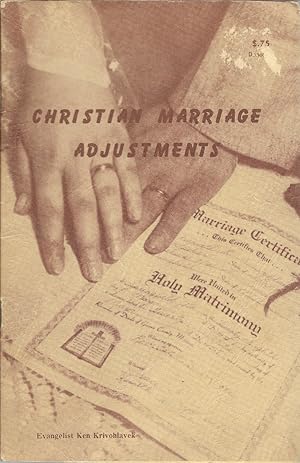 Seller image for Christian Marriage Adjustments for sale by First Class Used Books
