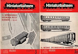 Imagen del vendedor de Miniaturbahnen Nr. 3 + 3a / 1974. 2 Messe-Hefte 25. Internationale Spielwaren-Messe Nrnberg 1974. Die fhrende deutsche Modellbahnzeitschrift a la venta por Paderbuch e.Kfm. Inh. Ralf R. Eichmann