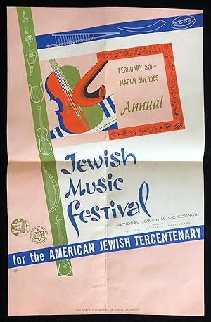 JEWISH MUSIC FESTIVAL FOR THE AMERICAN JEWISH TERCENTENARY.FEBRUARY 5TH-MARCH 5TH 1955 ANNUAL