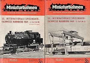 Bild des Verk�ufers f�r Miniaturbahnen Nr. 3a + 3b / 1969. 2 Messe-Hefte XX. Internationale Spielwarenfachmesse N�rnberg 1969. Die f�hrende deutsche Modellbahnzeitschrift zum Verkauf von Paderbuch e.Kfm. Inh. Ralf R. Eichmann