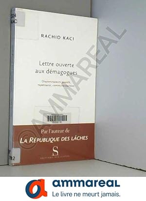 Seller image for Lettre ouverte aux dmagogues for sale by Ammareal