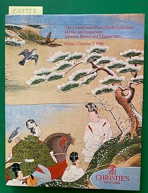 Seller image for The Donald and Mary Hyde Collection of Fine and Important Japanese Books and Manuscripts for sale by JuddSt.Pancras