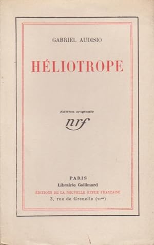 Héliotrope. Edition originale.