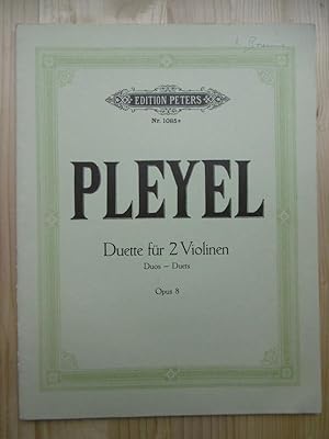 Bild des Verkufers fr Sechs kleine Duos fr 2 Violinen. Opus 8. (Neue Ausgabe von Carl Herrmann). zum Verkauf von Antiquariat Steinwedel