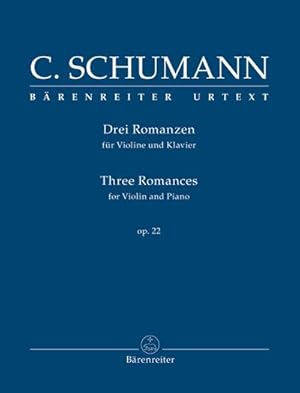 Bild des Verkufers fr Drei Romanzen fr Violine und Klavier op. 22 zum Verkauf von AHA-BUCH GmbH