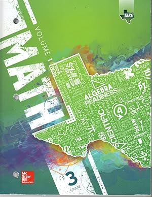 Seller image for Texas Math Teks Course 3 Volume 1 for sale by Ye Old Bookworm