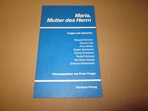 Bild des Verkufers fr Maria, Mutter des Herrn zum Verkauf von Versandantiquariat Schfer