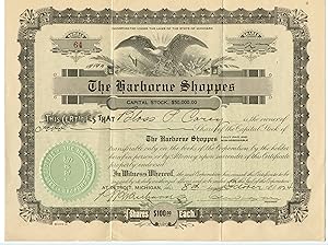 Immagine del venditore per The Harborne Shoppes stock certificate venduto da Attic Books (ABAC, ILAB)