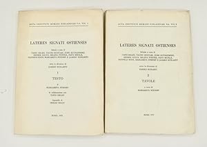 Bild des Verkufers fr LATERES SIGNATI OSTIENSES 1: Testo. 2: Tavole. (Acta Instuti Romani Finlandiae, Vol. II.1.+ Vol. II.2) zum Verkauf von Librairie Le Trait d'Union sarl.