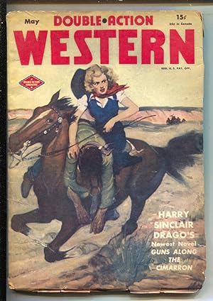 Double Action Western 5/1946 Columbia-Autographed on title page by author Richard Brister-VG-