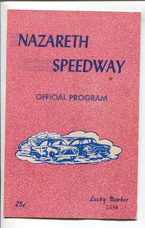 Nazareth Speedway Modified Stock Car Race Program 1962-Photos & profiles of top drivers from 1961-vg