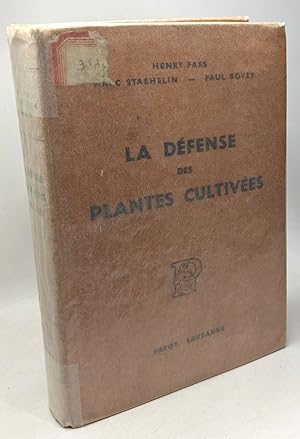 Imagen del vendedor de La dfense des plantes cultives - 2 dition revue et augmente - station fdrale viticoles et arboricoles  Lausanne a la venta por crealivres