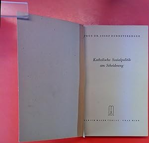 Imagen del vendedor de Katholische Sozialpolitik am Scheideweg, 1.-5. Auflage 1947 a la venta por biblion2