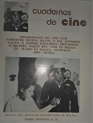 CUADERNOS de Cine. Revista del Cine-Club Universitario de Málaga. Primer trimestre 82-83.