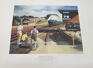 Seller image for Notebook at the Ready (2001 Railway Lithograph Print) for sale by Maynard & Bradley