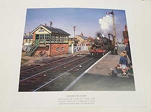 Seller image for Seaside Excursion (2001 Railway Lithograph Print) for sale by Maynard & Bradley