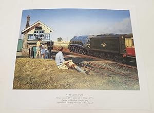 Seller image for Streaking Past (2001 Railway Lithograph Print) for sale by Maynard & Bradley