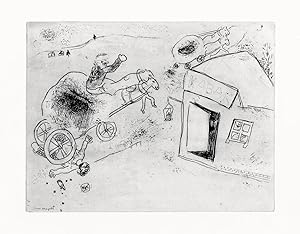 Seller image for Marc Chagall, Mort de Mets-les-pieds-dans-le-plat - Estampe for sale by Galerie Bordas