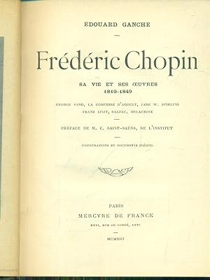 Image du vendeur pour Frederic Chopin mis en vente par Miliardi di Parole