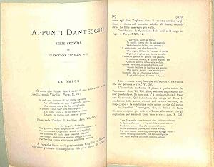 Appunti danteschi - Le ombre; Il disdegno di Guido; La picciola vallea; Ancora due parole intorno...