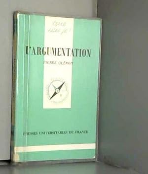 Seller image for L'Argumentation for sale by JLG_livres anciens et modernes