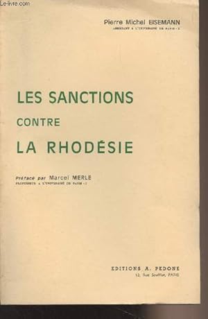 Bild des Verkufers fr Les sanctions contre la Rhodsie zum Verkauf von Le-Livre