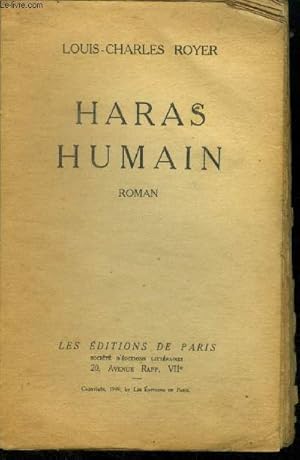 Seller image for Haras humain for sale by Le-Livre