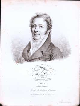 Imagen del vendedor de Jomard (Edme-Franois). (B&W engraving). a la venta por Wittenborn Art Books