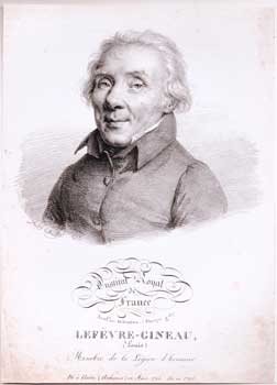 Imagen del vendedor de Lefvre-Gineau, Louis (1754-1829). (B&W engraving). a la venta por Wittenborn Art Books