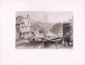 Seller image for Lockport, Erie Canal. (B&W engraving). for sale by Wittenborn Art Books