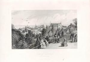 Seller image for City of Cleveland From Reservoir Walk. (B&W engraving). for sale by Wittenborn Art Books