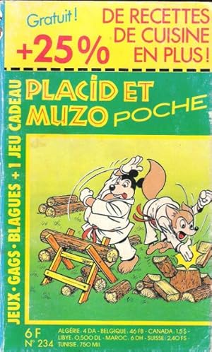 Bild des Verkufers fr PLACIDE ET MUZO POCHE n 234 Juin 1988 zum Verkauf von Au vert paradis du livre