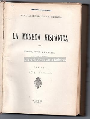 Seller image for La moneda hispnica. Atlas. for sale by Llibreria Antiquria Delstres