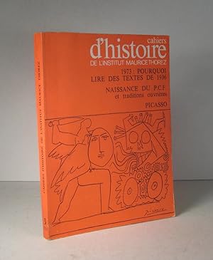 Cahiers d'histoire de l'Institut Maurice Thorez. No. 3 Avril-Mai-Juin 1973