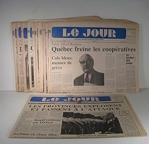 Le Jour. Vol. 1, no. 0, 28 Février 1974 - Vol. 1, no. 12, Mars 1974. 13 Numéros