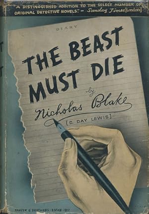 Imagen del vendedor de THE BEAST MUST DIE. a la venta por BUCKINGHAM BOOKS, ABAA, ILAB, IOBA