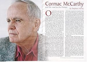 Seller image for Cormac McCarthy & The Road to The Pulitzer. This is an original article separated from an issue of The Book & Magazine Collector publication, 2009. for sale by Cosmo Books