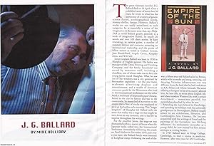 Seller image for J.G. Ballard, novelist. This is an original article separated from an issue of The Book & Magazine Collector publication, 2009. for sale by Cosmo Books