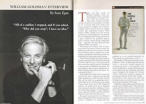 Imagen del vendedor de William Goldman (novelist) : An Interview. This is an original article separated from an issue of The Book & Magazine Collector publication, 2009. a la venta por Cosmo Books