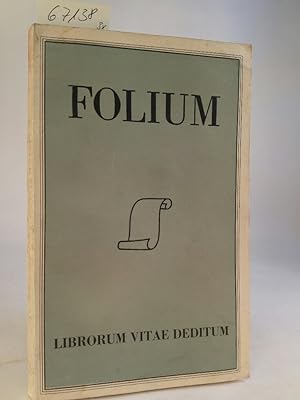 Bild des Verkufers fr Folium. Librorum vitae deditum - Jaargang IV - 1954 zum Verkauf von ANTIQUARIAT Franke BRUDDENBOOKS