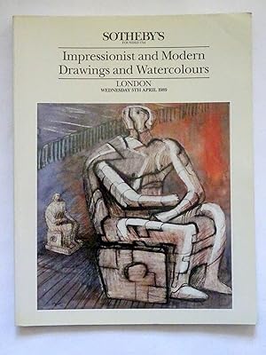 Impressionist and Modern Drawings and Watercolours. 5th April 1989. Sotheby's London Auction Sale...