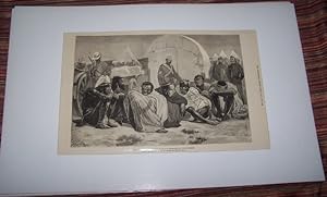 The Zulu War - Ambassadors from King Cetewayo to Sue for Peace [Original 1879 Wood Engraving]
