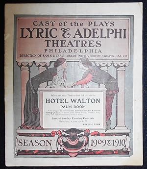 Lyric & Adelphi Theatres Playbill 1910: "The Easiest Way" at the Lyric Theatre starring Frances S...