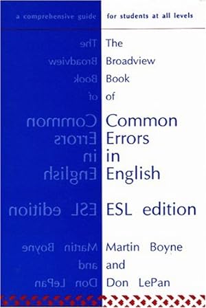 Seller image for The Broadview Book of Common Errors in English - ESL Edition Paperback for sale by booksXpress