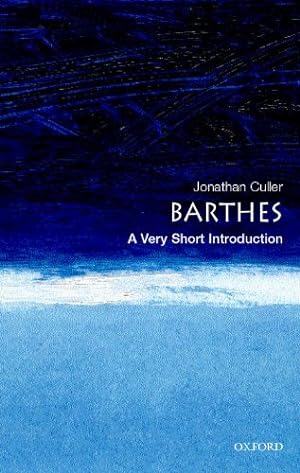 Immagine del venditore per Barthes: A Very Short Introduction by Culler, Jonathan [Paperback ] venduto da booksXpress