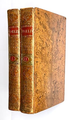 FIRST EDITION IN ORIGINAL TREE CALF BINDING: The World for the Year 1753-56